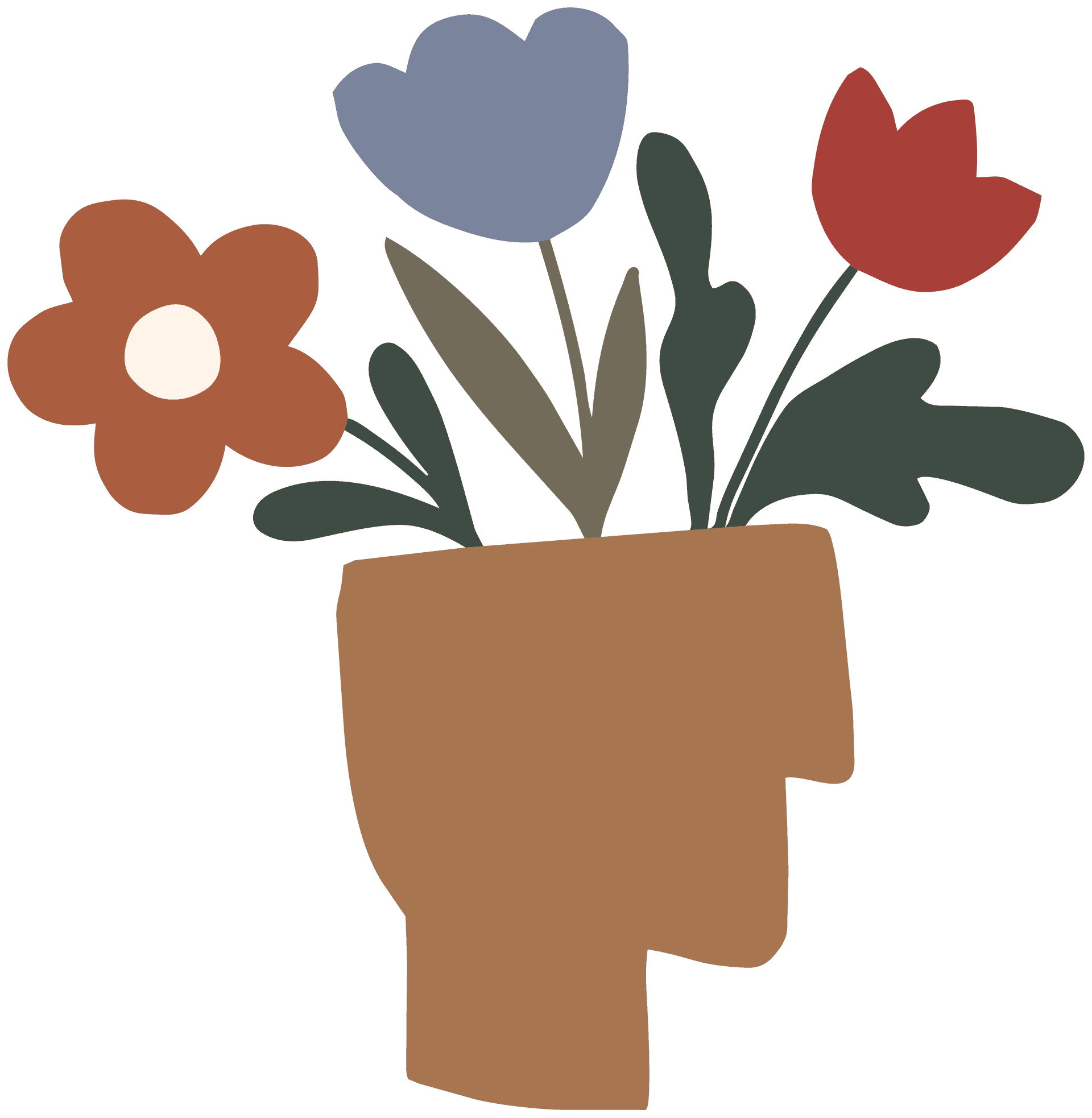 Ilustração de cuidado e escuta.